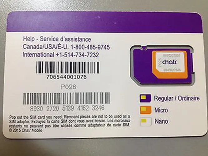 How to get a chatr SIM card in Canada